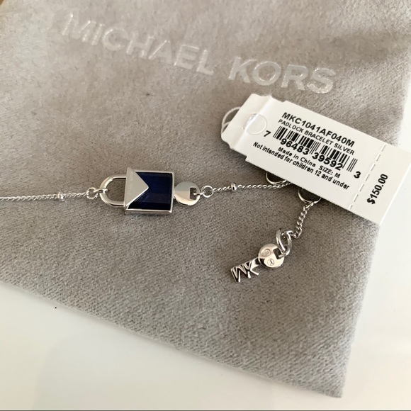 NWT MK Rhodium over sterling silver bracelet - Picture 3 of 6